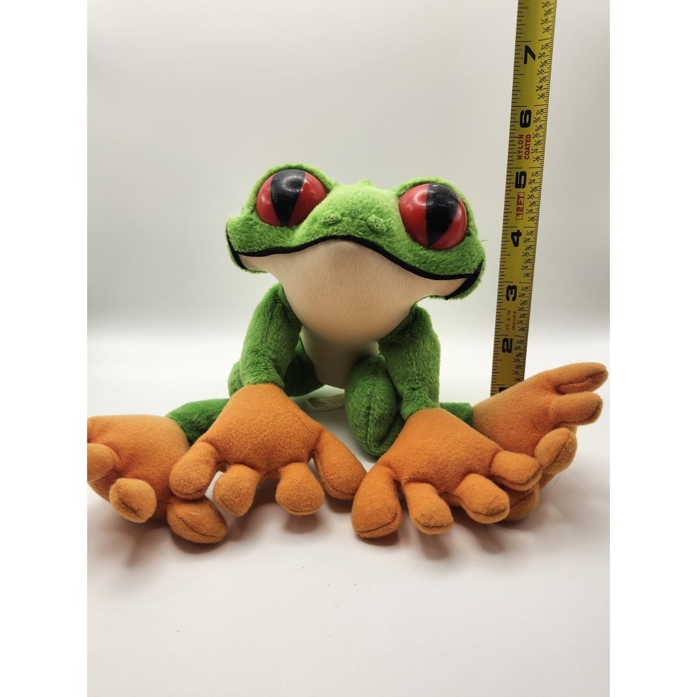 Rainforest Cafe Large Tree Frog Cha Cha Plush Stuffed Animal Vintage Toy - Picture 5 of 5
